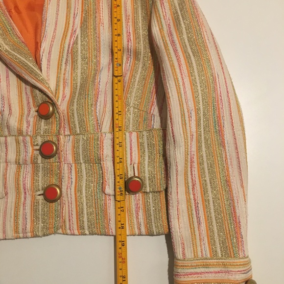 Dolce & Gabbana Gold-Yarn Cropped Blazer - Picture 6 of 6